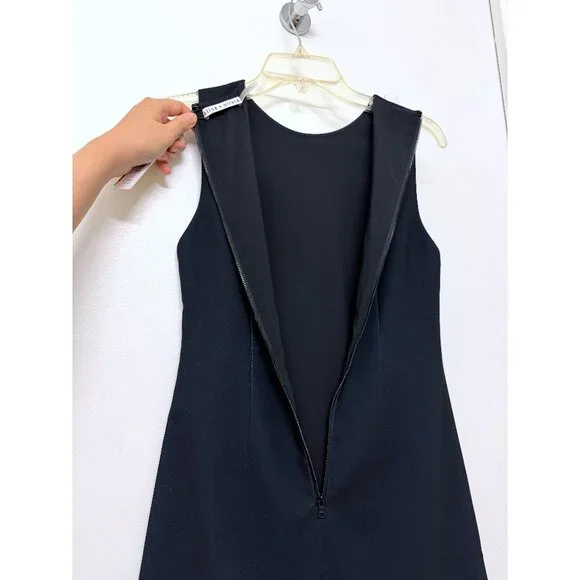 NWT Alice + Olivia The Beatles Clyde Shift Mini Dress Fab Four Portrait Black 0 - Picture 13 of 13